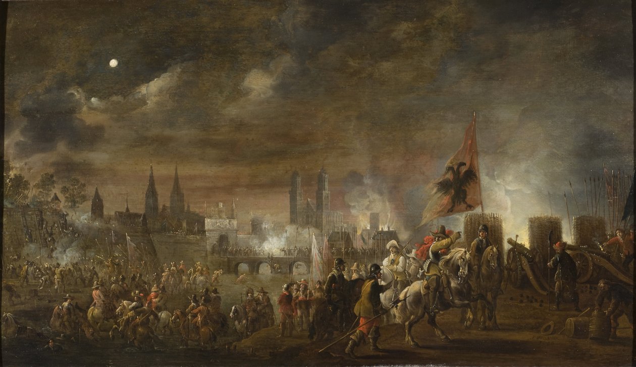 Le sac de Magdebourg (guerre de trente ans) - O Cerco de Magdeburgo de Pieter Meulener