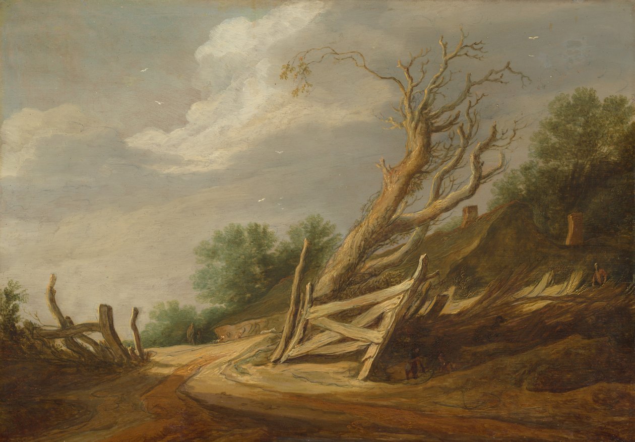 Paisagem com portão aberto de Pieter Molijn