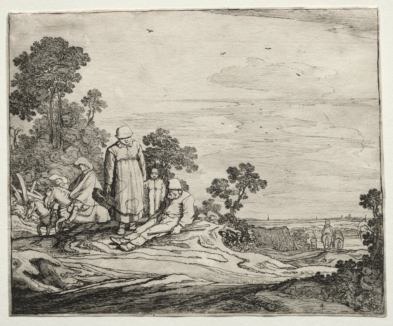 Paisagem com camponeses de Pieter Molyn