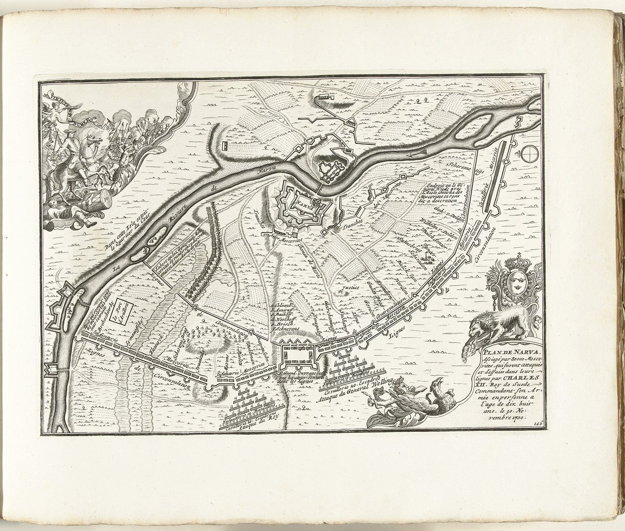O cerco de Narva em 1700, 1702-1703 de Pieter Mortier