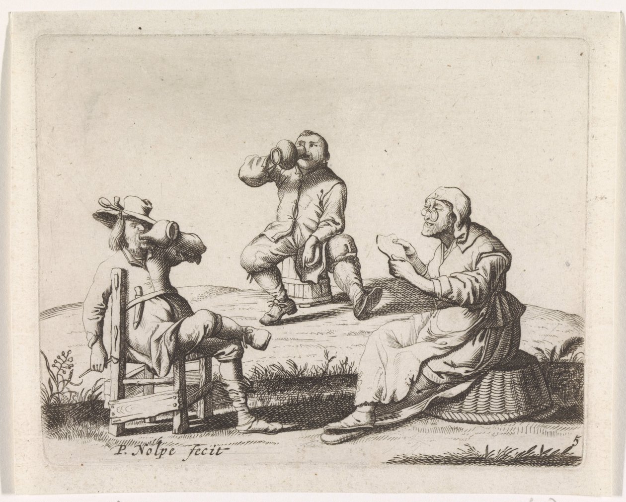 Três agricultores de Pieter Nolpe