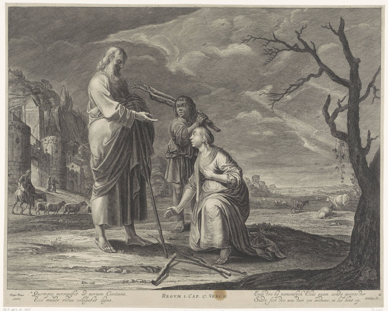 Elias e a viúva de Sarepta História de Elias (título da série) Bíblia Real (título da série) de Pieter Nolpe