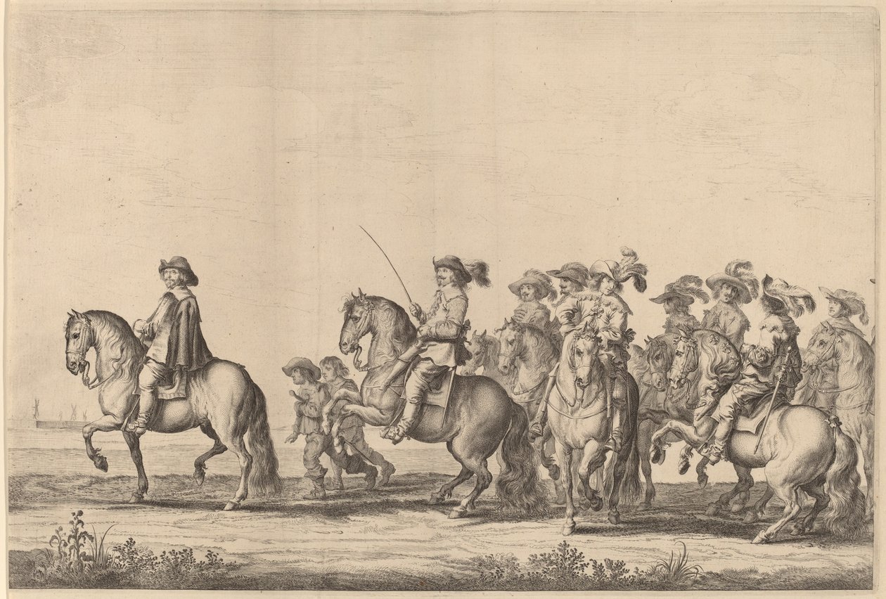 Entrada de Marie de Medici em Amsterdã [placa 2 de 6] de Pieter Nolpe