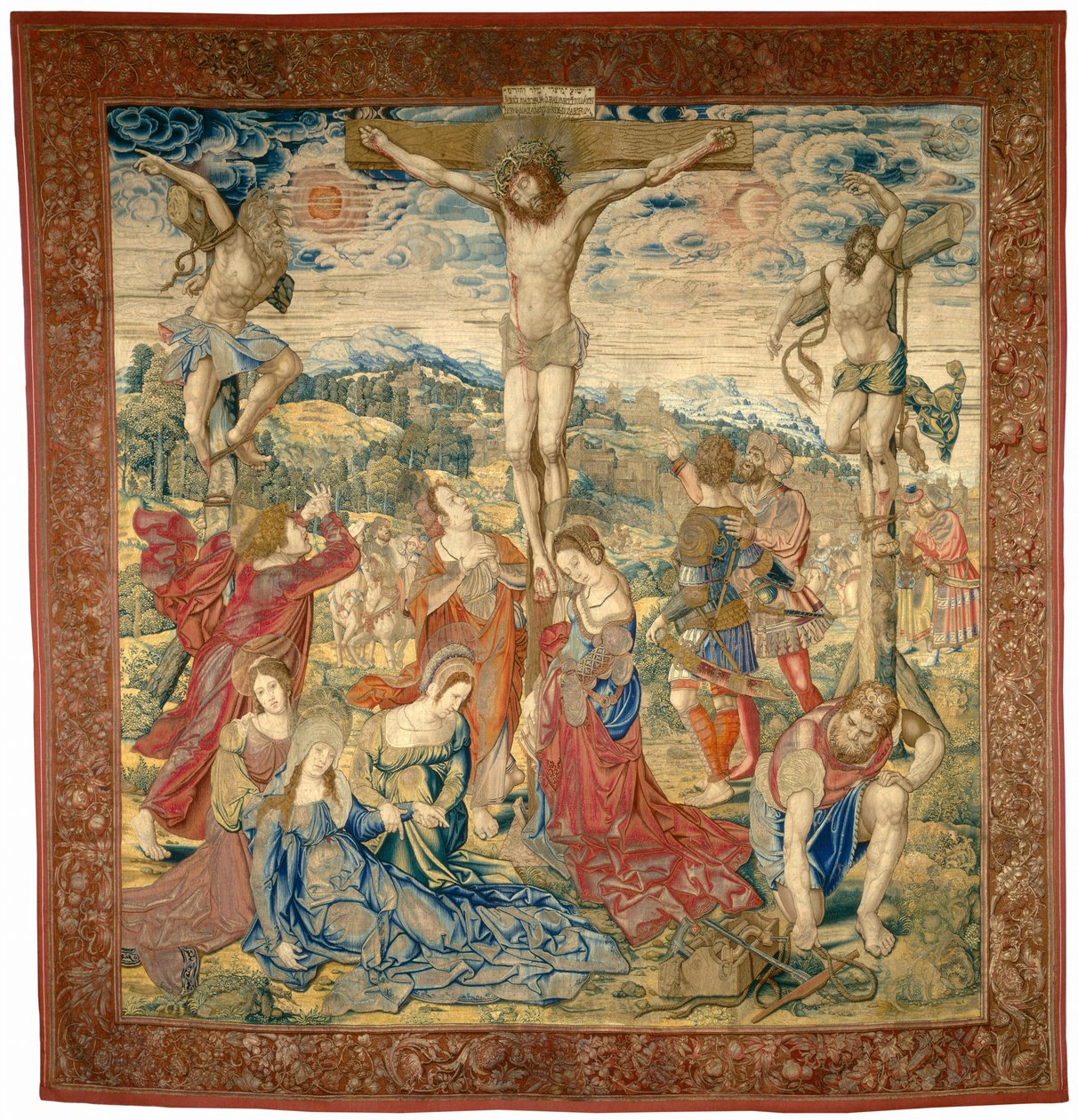 A Crucificação de Pieter Pannemaker I after Bernard van Orley