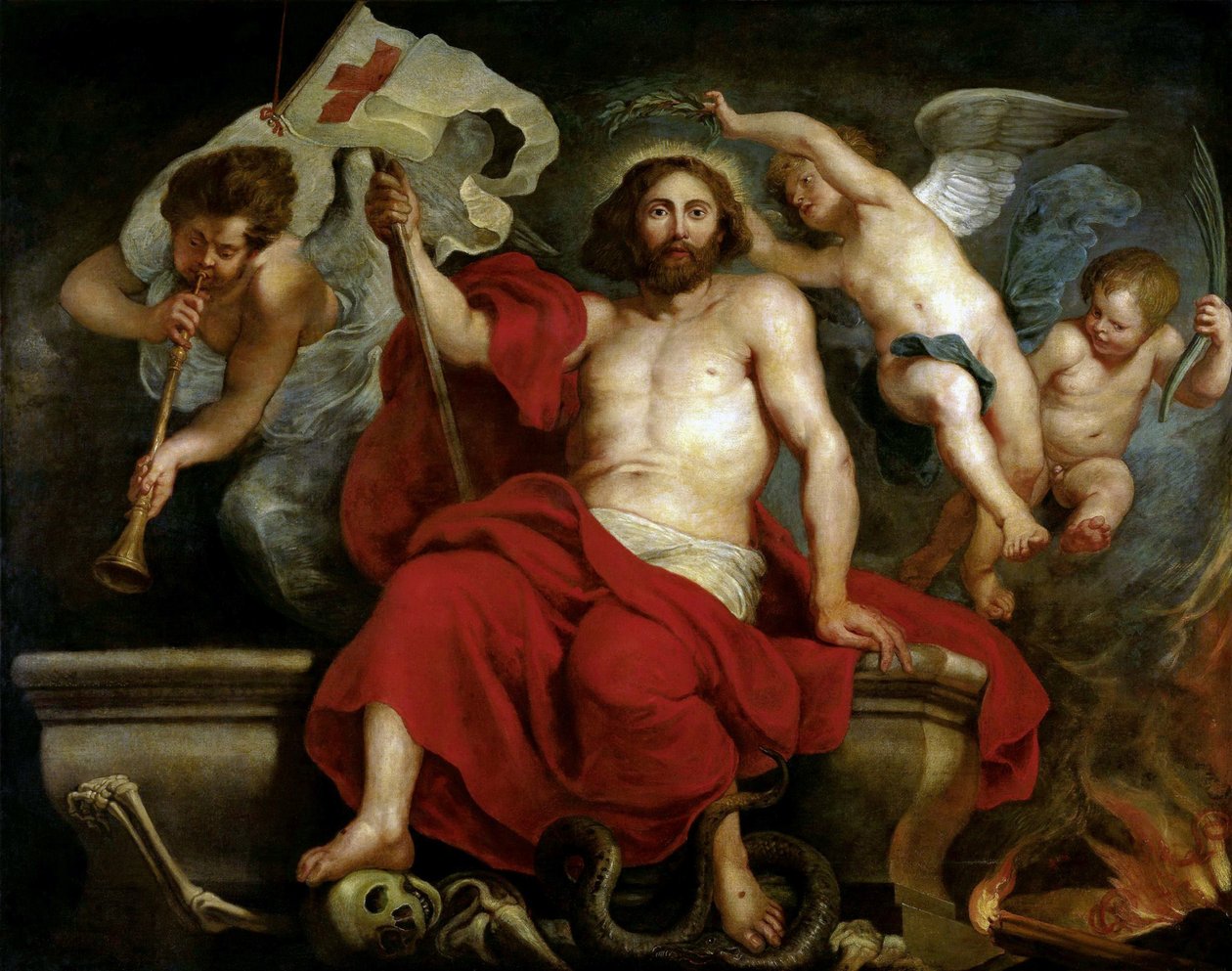 Cristo Triunfante sobre o Pecado e a Morte, c. 1615-1620. de Pieter Paul Rubens