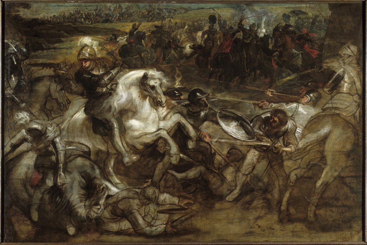 Henrique IV na Batalha de Ivry, 1628-1630. de Pieter Paul Rubens