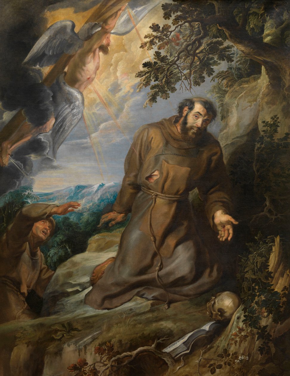 São Francisco recebendo os estigmas, ca 1630-1634. de Pieter Paul Rubens