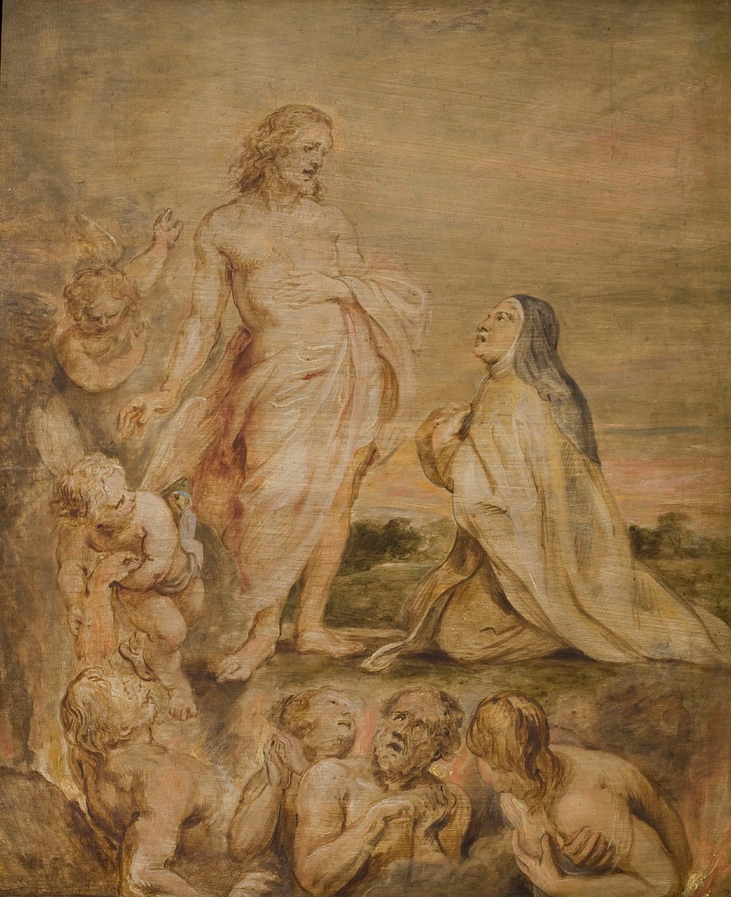 A Visão de Santa Teresa de Ávila, c. 1635. de Pieter Paul Rubens