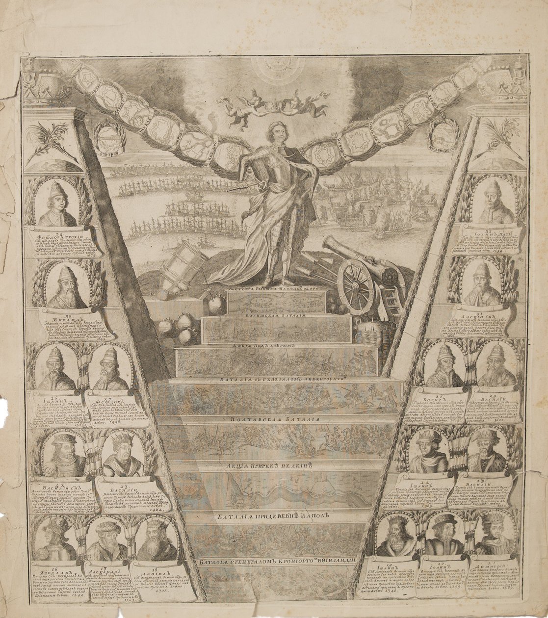 A Apoteose da Glória Militar de Pedro, 1717 de Pieter Pickaert
