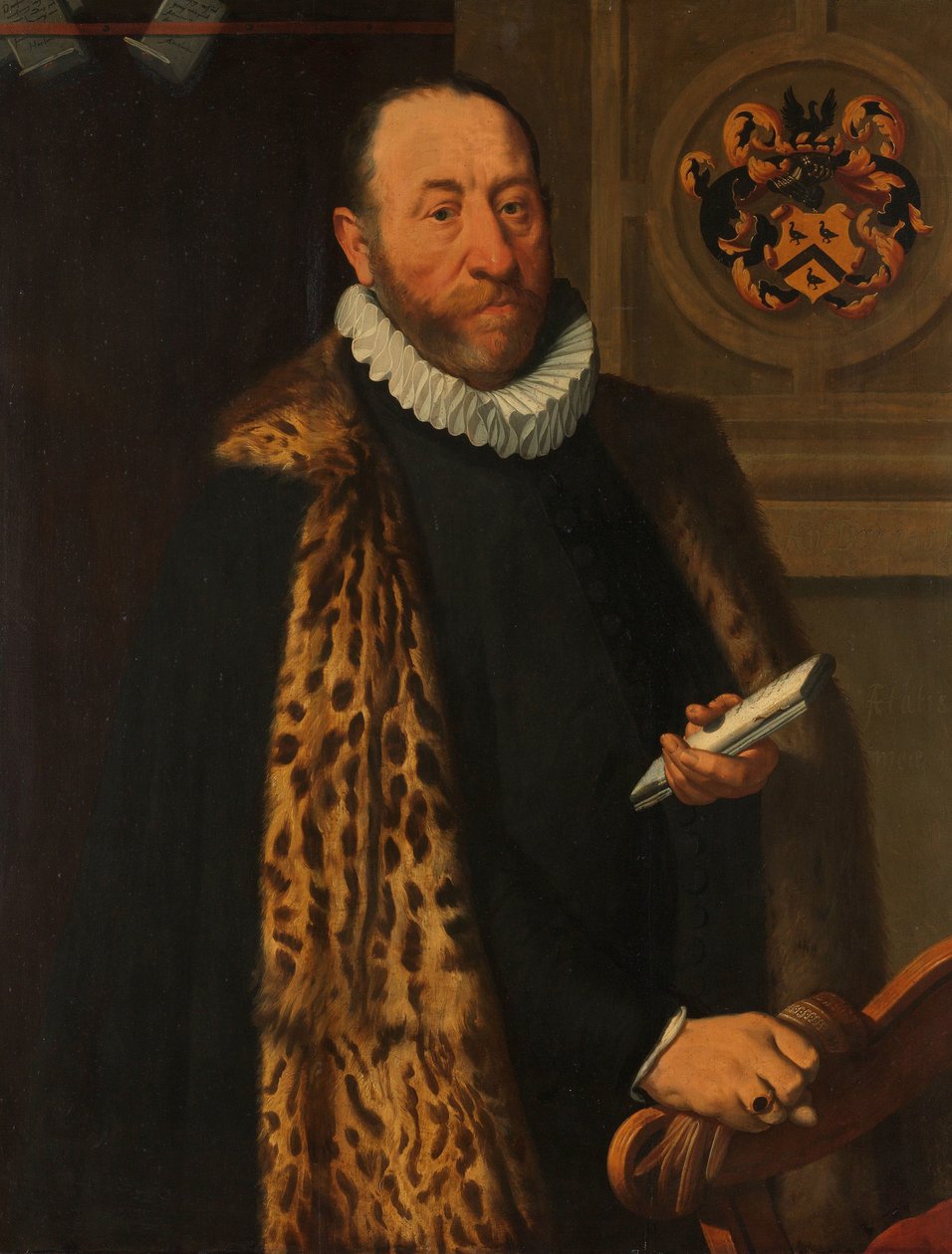 Retrato de Mattheus Augustijnsz Steyn, Conselheiro do Colégio do Almirantado do Bairro Norte em Dokkum de Pieter Pietersz. (I)
