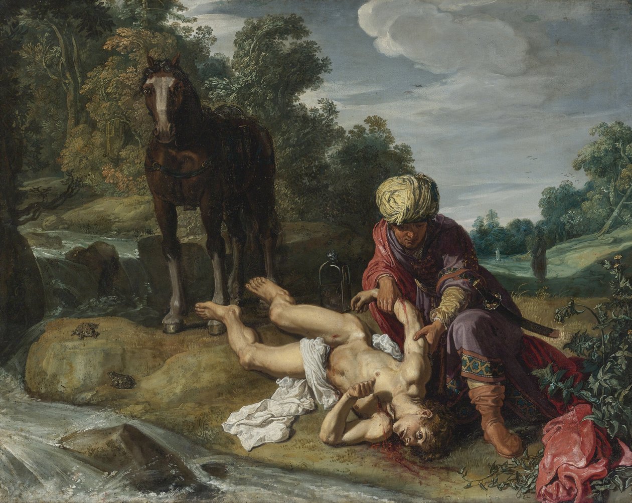 O Bom Samaritano, c. 1612 de Pieter Pietersz. Lastman