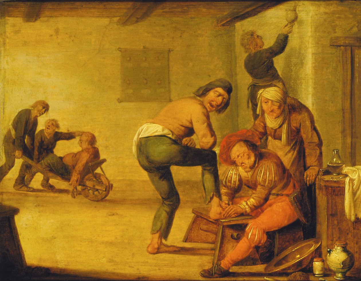 O Cirurgião da Aldeia, 1633. de Pieter Quast