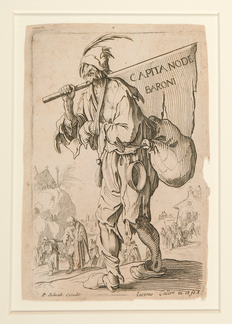 Frontispício, de Les Gueux [invertido] de Pieter Schenck I