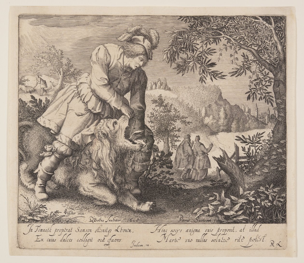 Sansão e o Leão de Pieter Serwouters