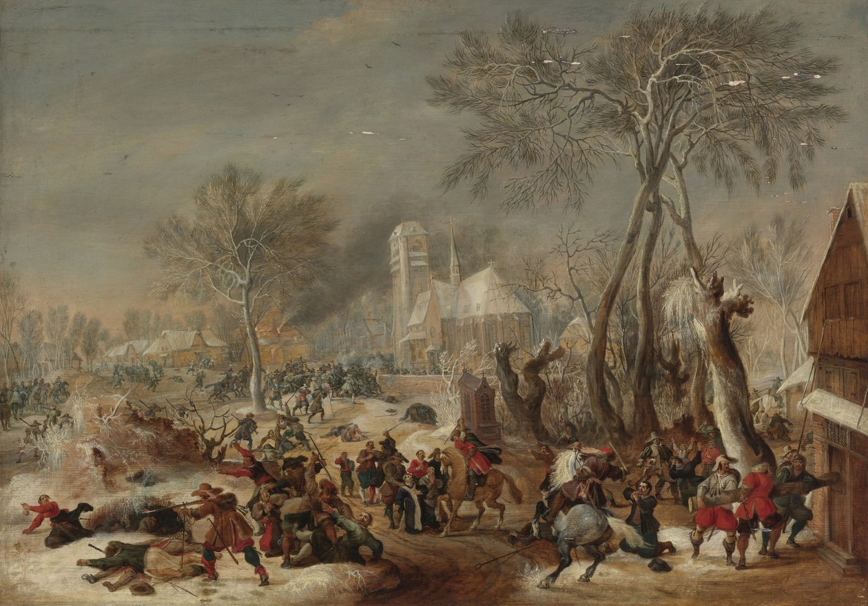 O Saque de uma Aldeia de Pieter Snayers