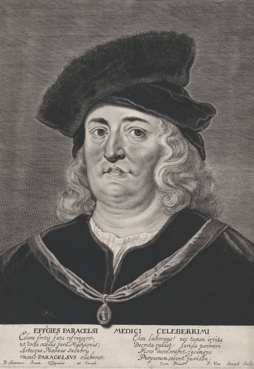 Retrato de Teofrasto Paracelso, 1615-43. de Pieter Soutman