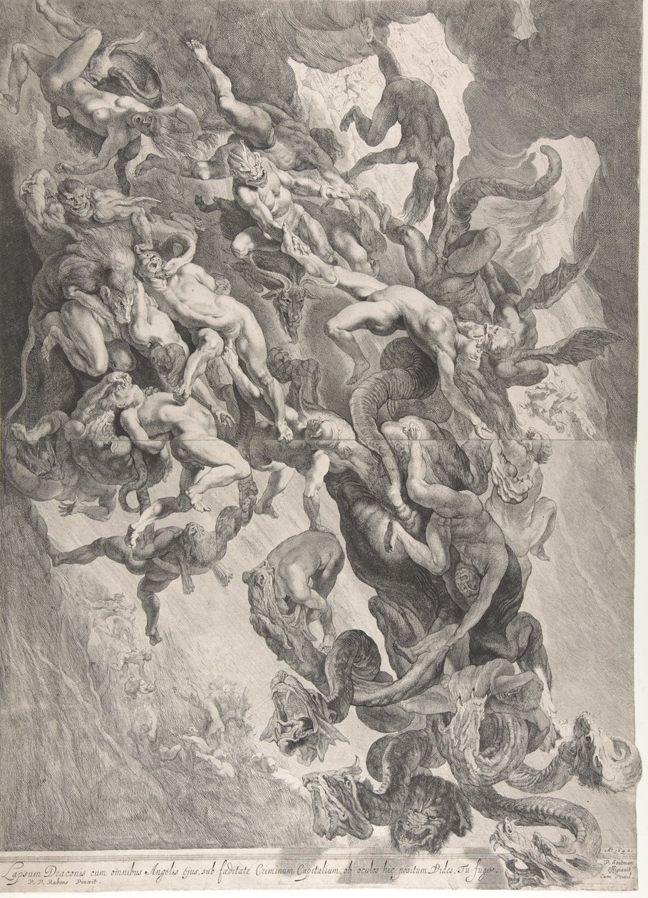 A queda dos condenados, 1642. de Pieter Soutman