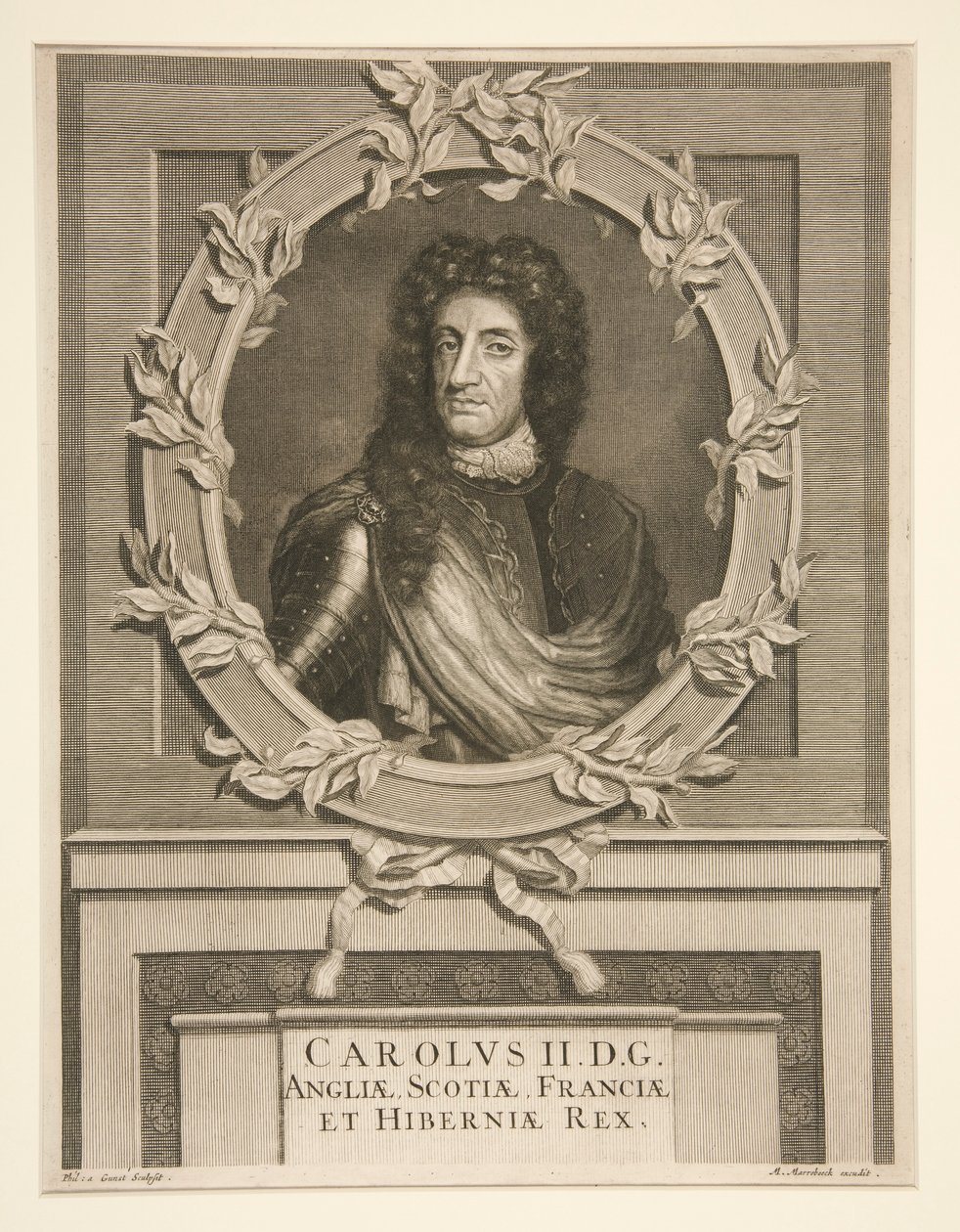 Carlos II, Rei de Inglaterra (1630-1685) de Pieter Stevens van Gunst