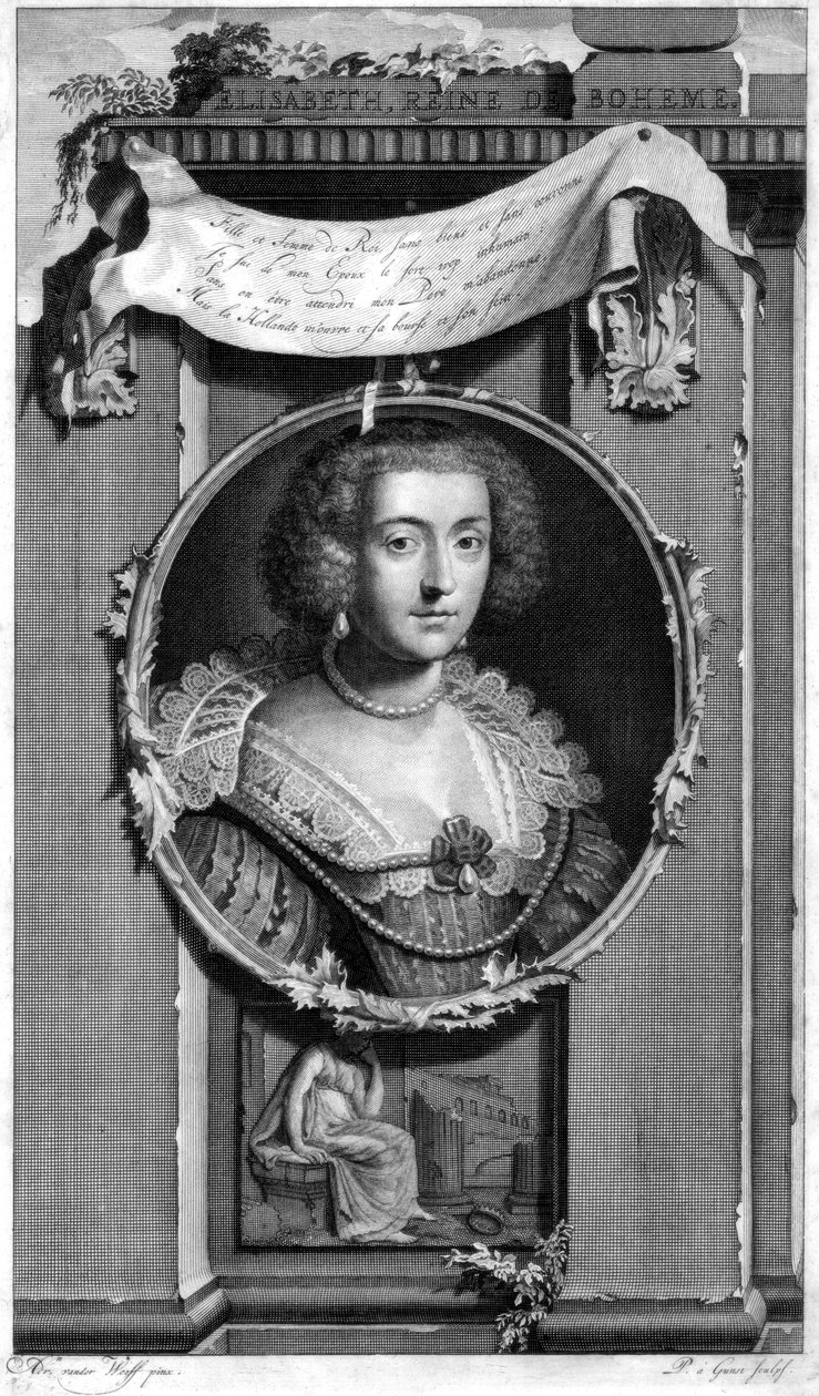 Elizabeth da Boêmia, c1697. de Pieter Stevens van Gunst
