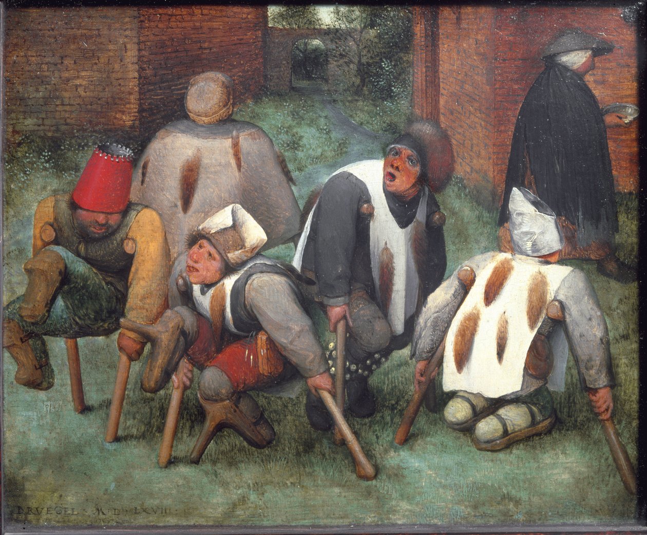 The Beggars ou The Cripples - óleo sobre madeira de Pieter Bruegel the Elder