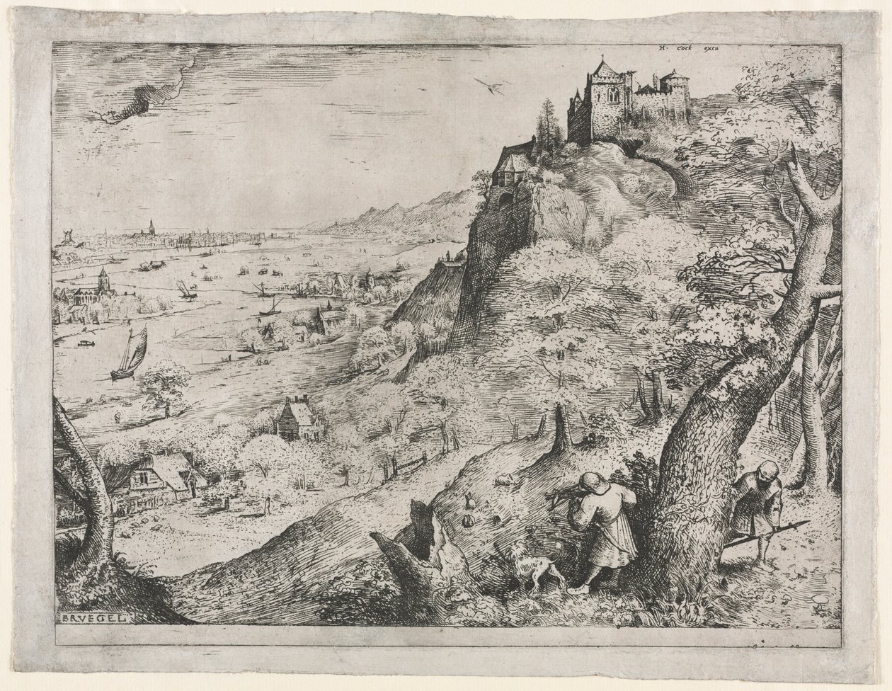 A caça ao coelho de Pieter The Elder Brueghel