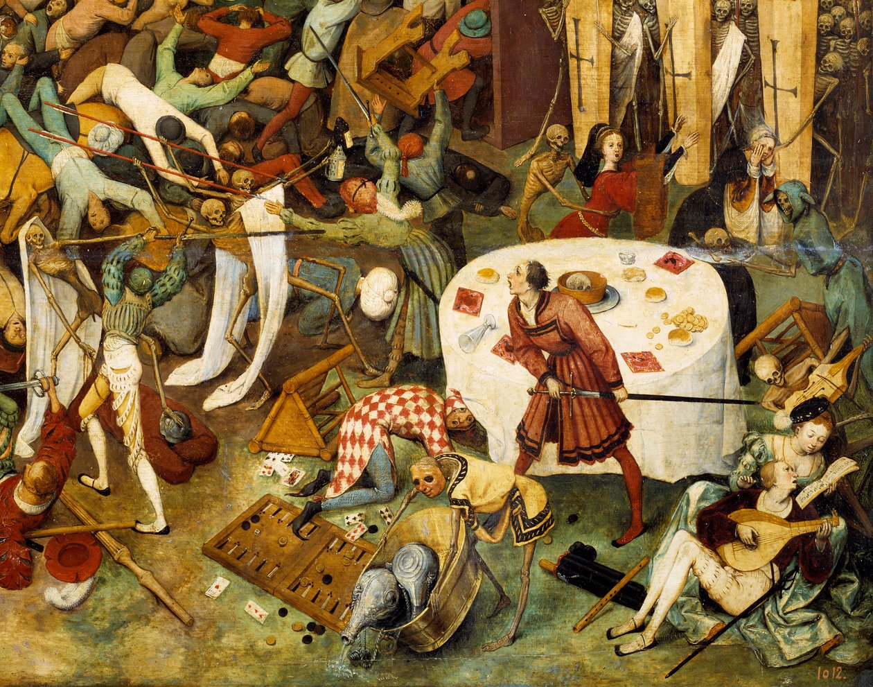 O Triunfo da Pintura da Morte por Pieter Bruegel (ou Breugel ou Brueghel ou Breughel) o Ancião (1525-1569) Sol do século XVI. 117x162 cm Musee du Prado, Madrid de Pieter Bruegel the Elder