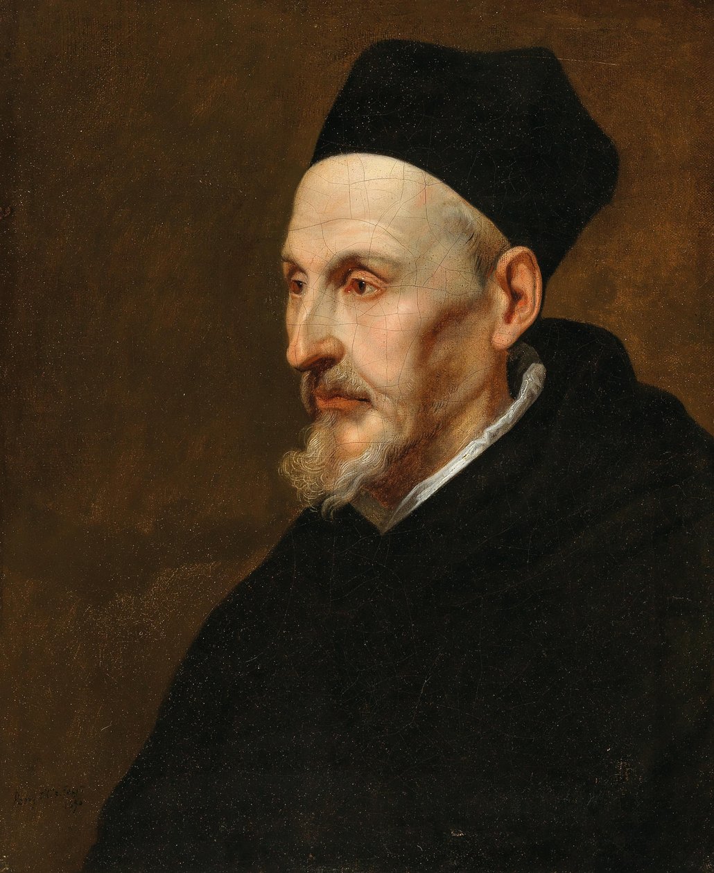 Retrato de Anthonius Triest 1576-1657, bispo de Bruges e Ghent, 1650. de Pieter Thijs