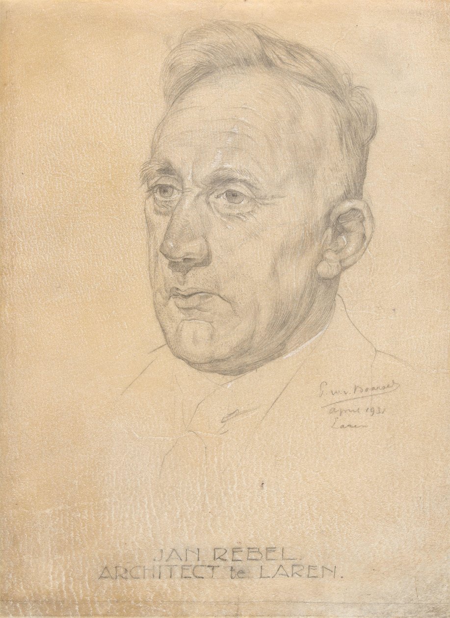 Retrato do arquiteto Jan Rebel de Pieter Willem van Baarsel
