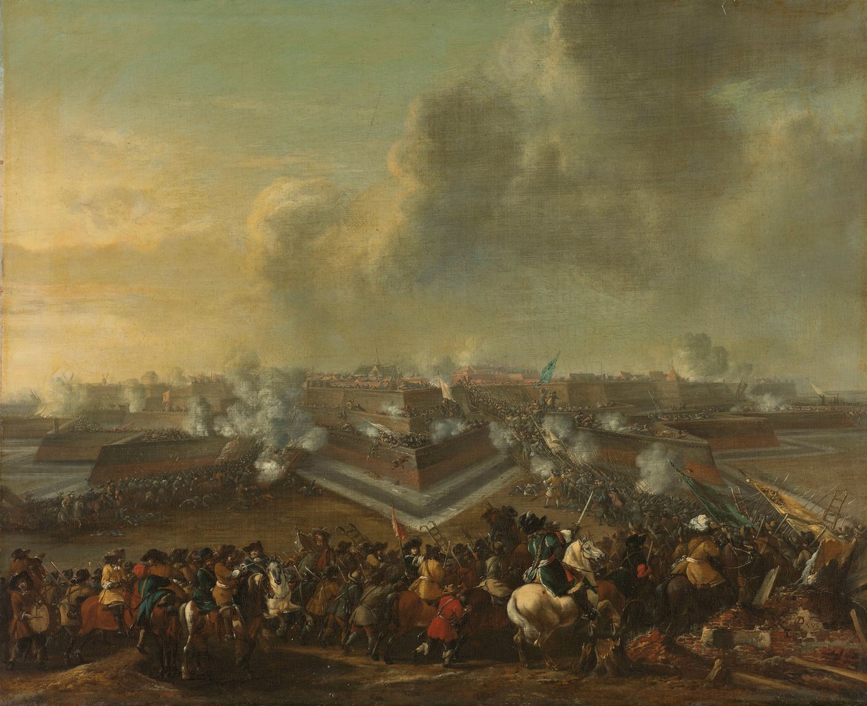 Assalto à Cidade de Coevorden, 30 de Dezembro de 1672 de Pieter Wouwerman