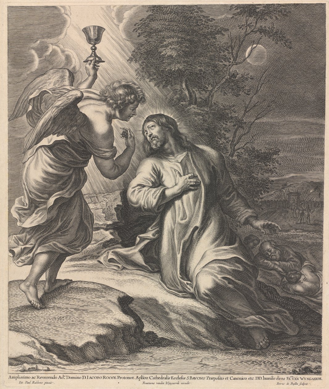 Cristo no Monte das Oliveiras. de Pieter de Bailliu