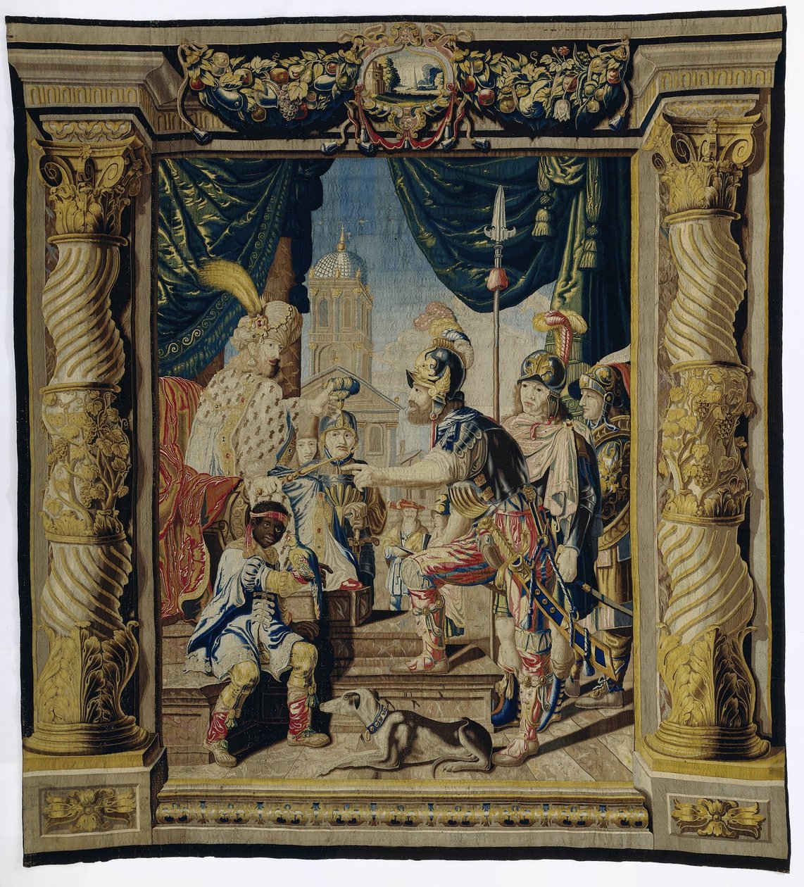 A vingança de Orestes sobre Aegisthus
A história da Iphgenia e Orestes (título da série) de Pieter de Cracht