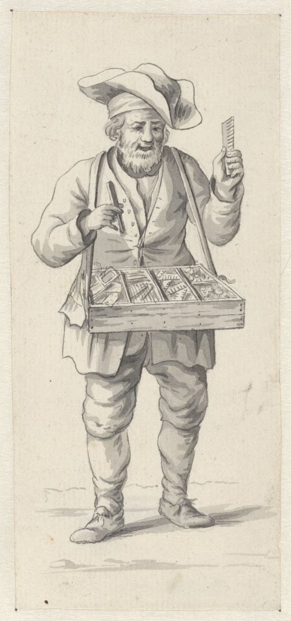 Vendedor ambulante de pentes e agulhas de Pieter de Goeje