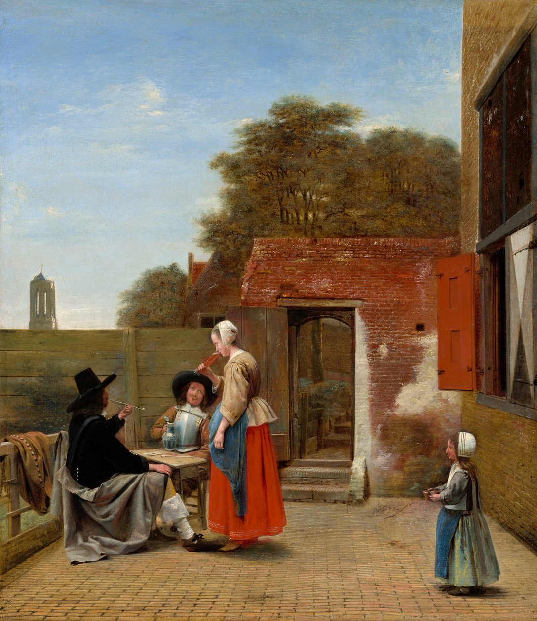 Um pátio holandês de Pieter de Hooch