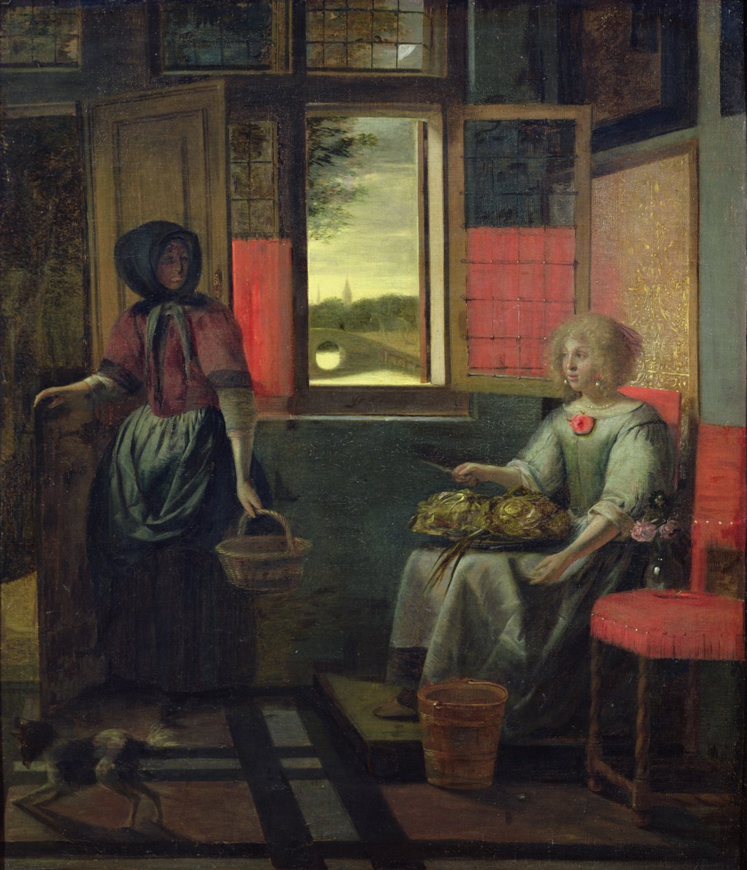 Um interior holandês de Pieter de Hooch