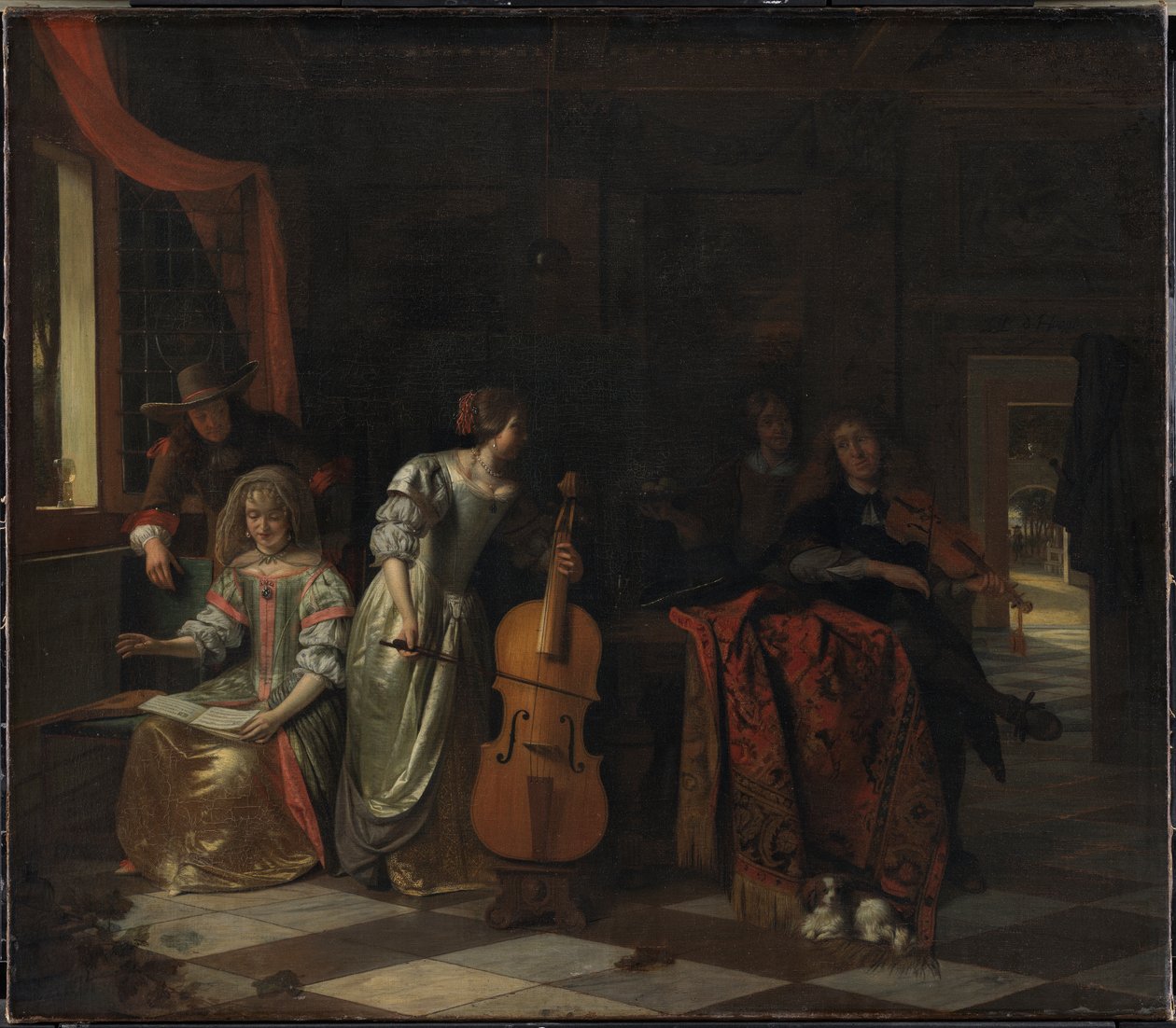 Uma festa musical de Pieter de Hooch