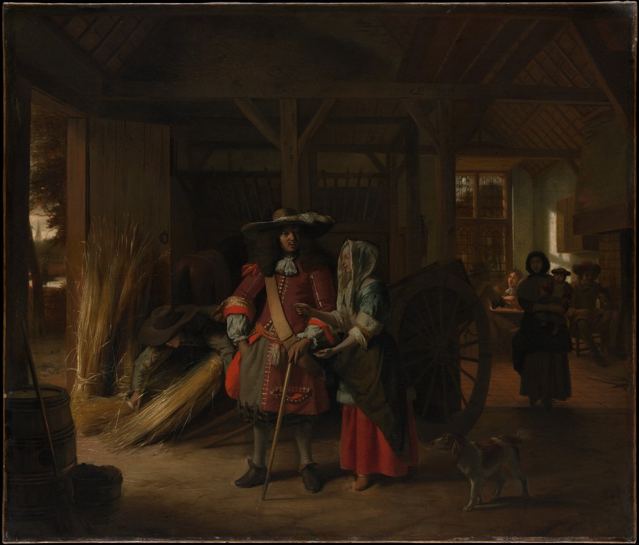 Pagando a hospedeira de Pieter de Hooch