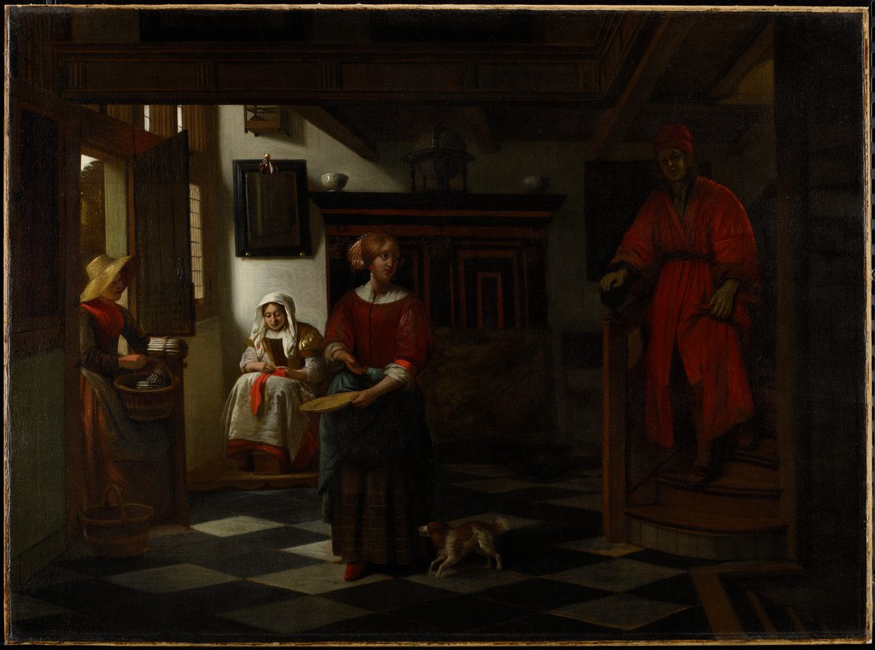 O vendedor de espargos, 1675-80 de Pieter de Hooch