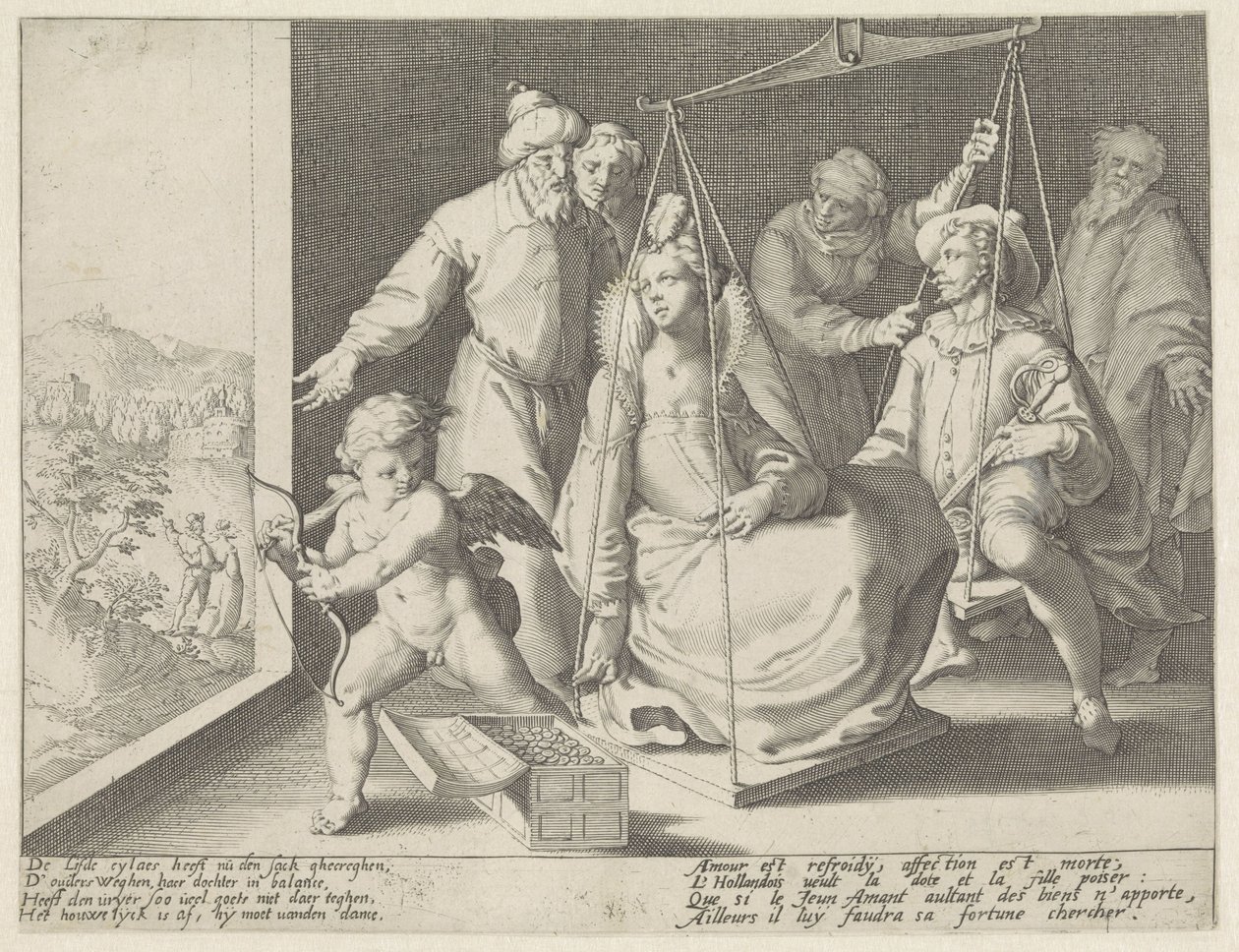 A escala do casamento de Pieter de Jode (I) (attributed to)