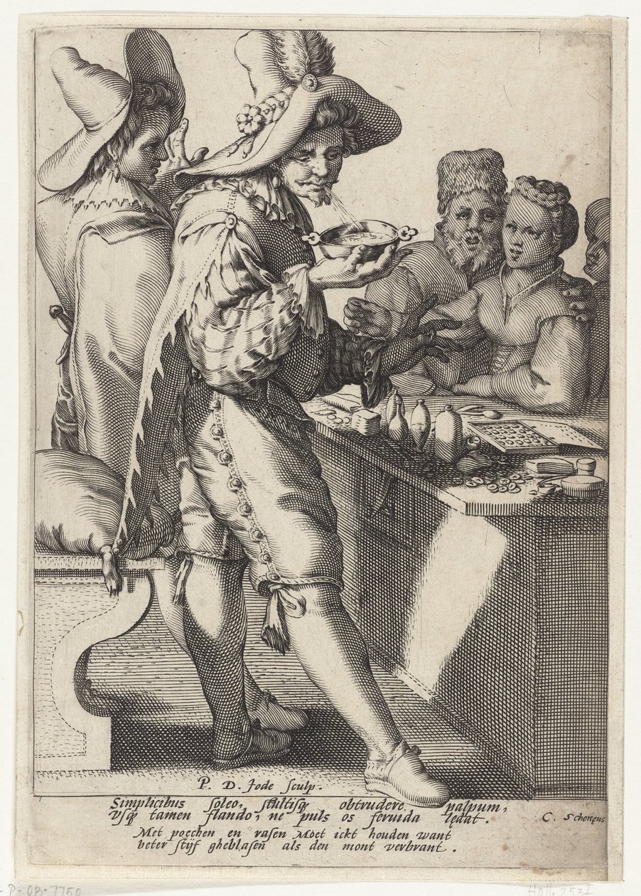 Melhor soprado com força do que a boca queimada de Pieter de Jode (I)