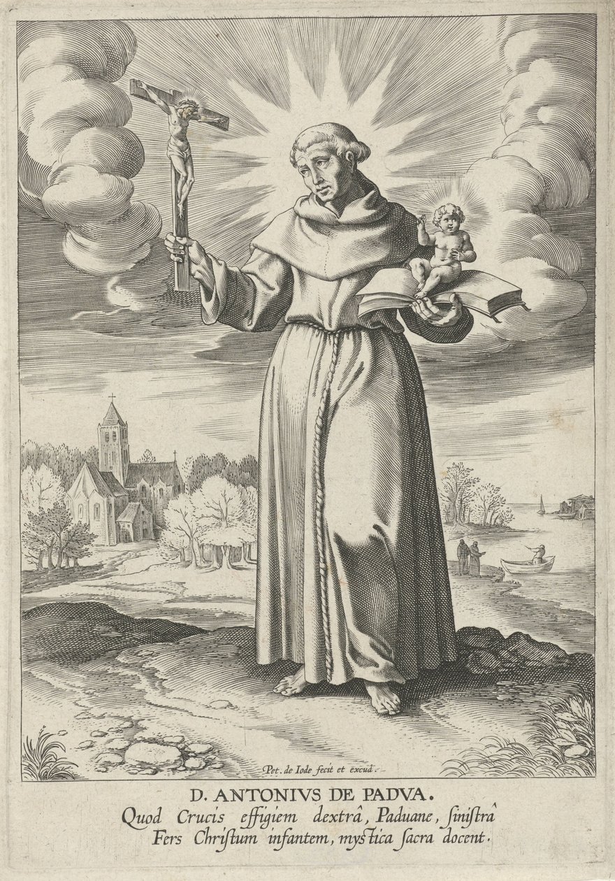 Paisagem com Santo António de Pádua de Pieter de Jode (I)