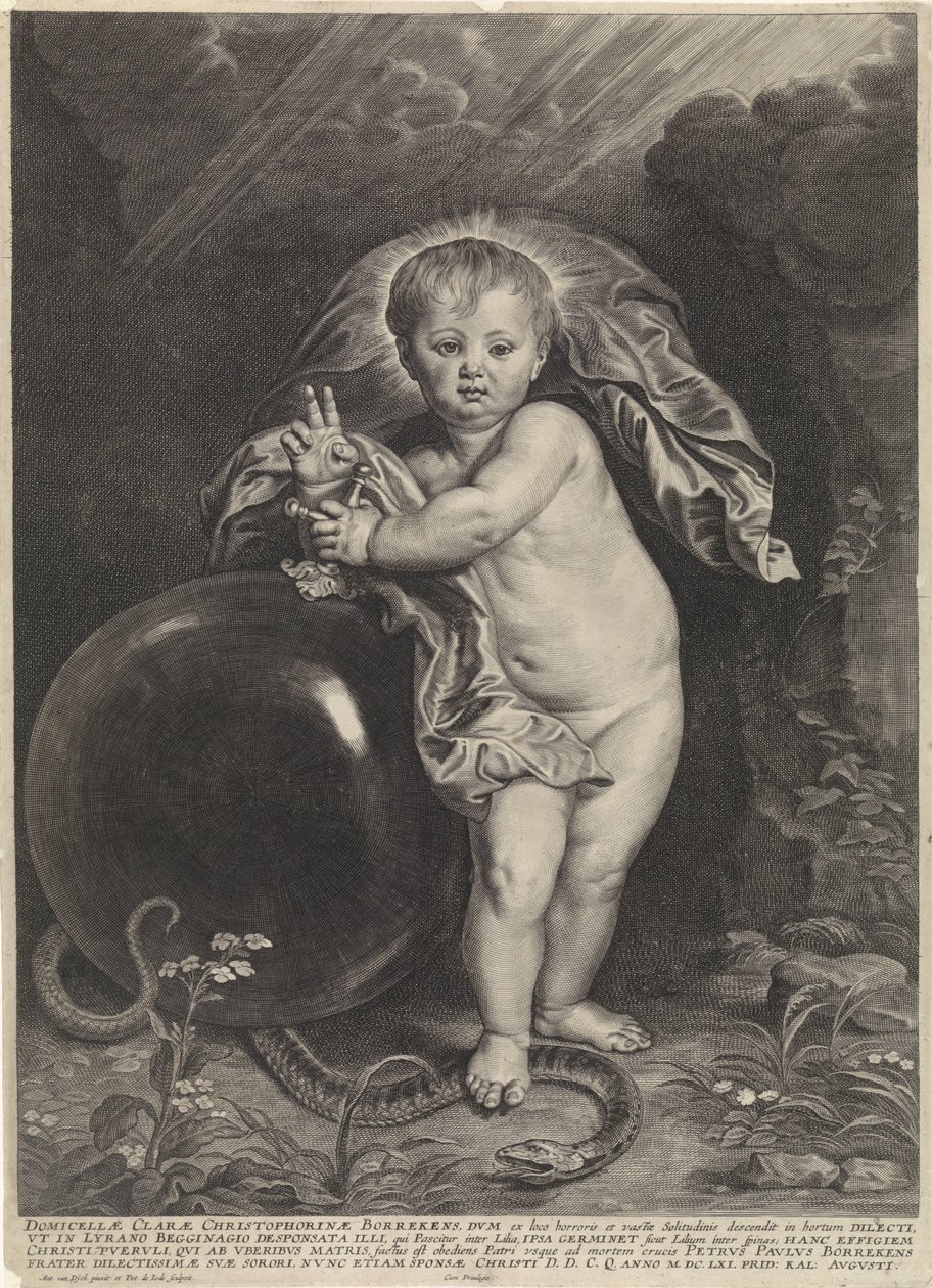 Cristo criança com orbe de Pieter de Jode (II)