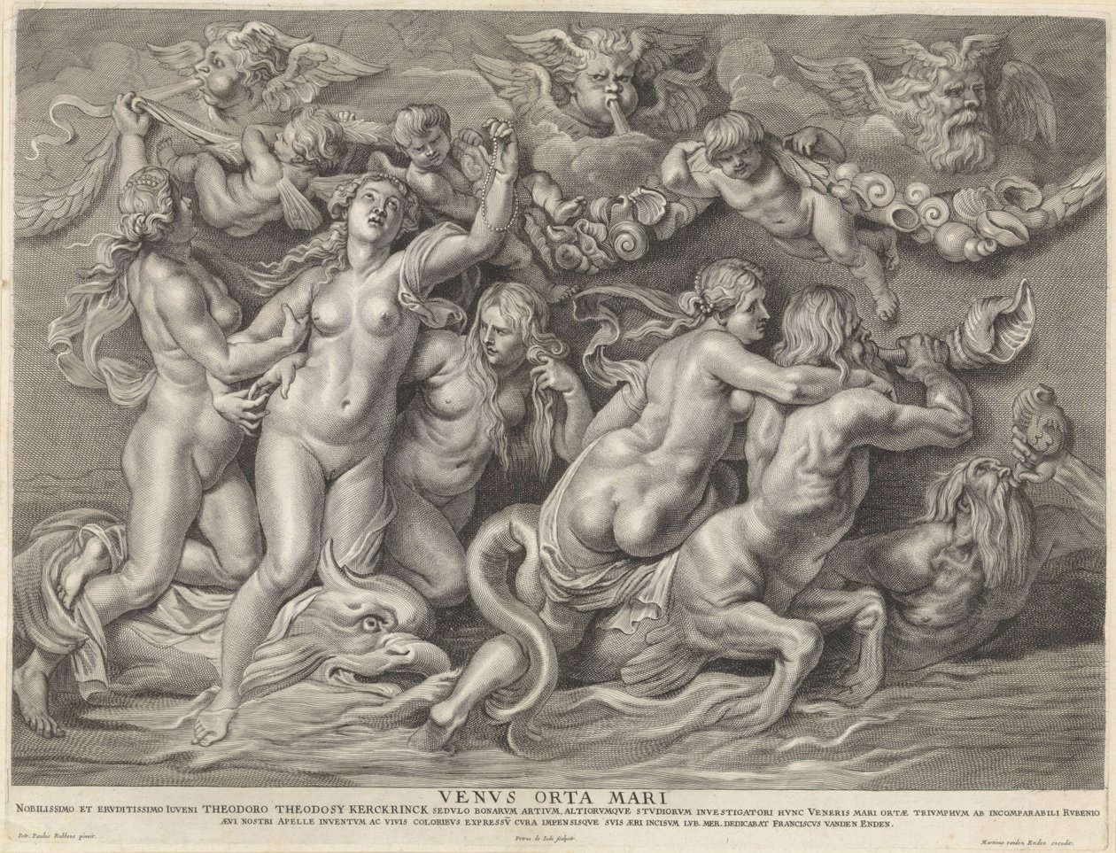Vénus no mar
Venvs Orta Mari (título sobre o objecto) de Pieter de Jode (II)