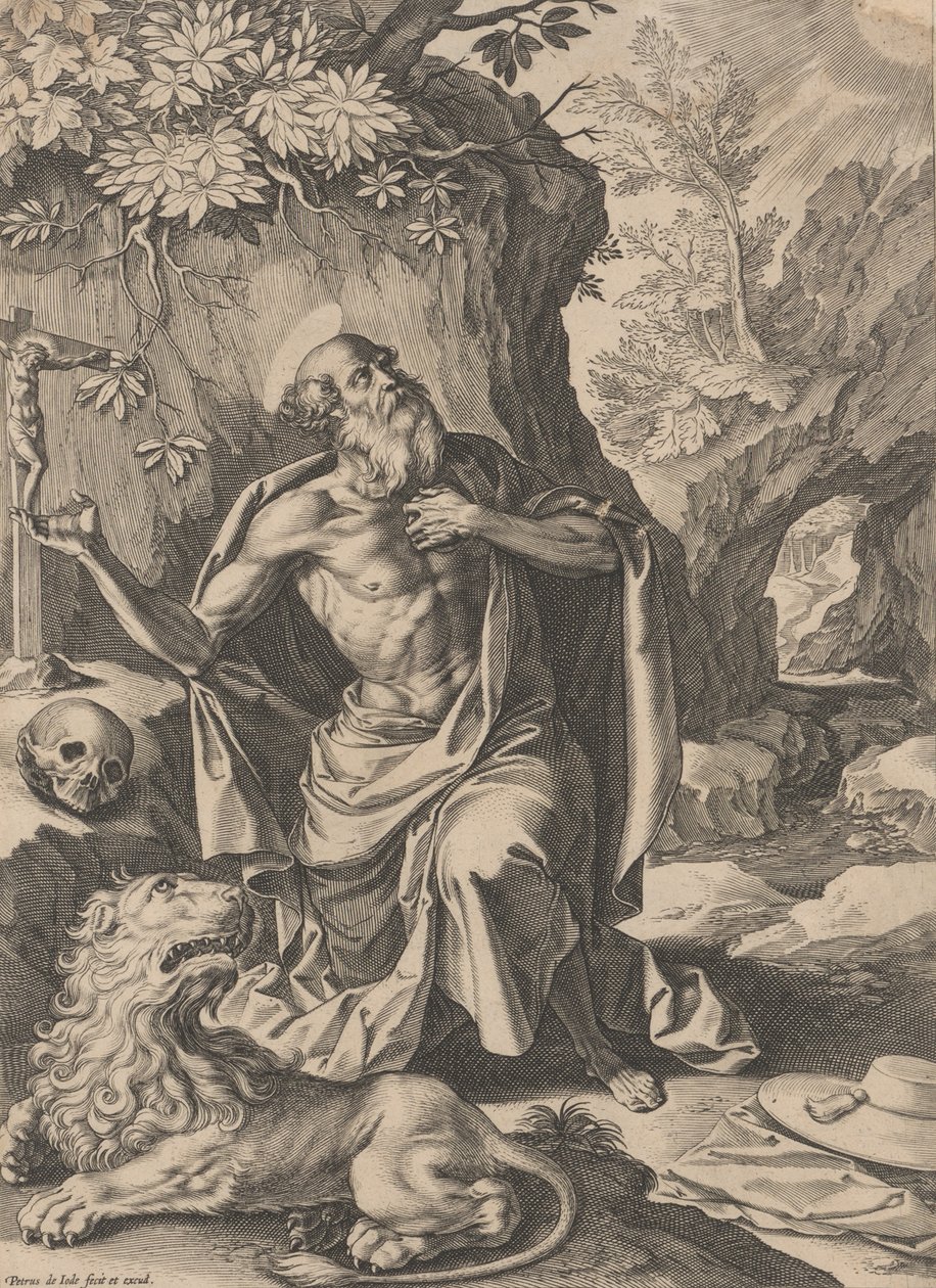 São Jerônimo,.n.d., n.d.. de Pieter de Jode
