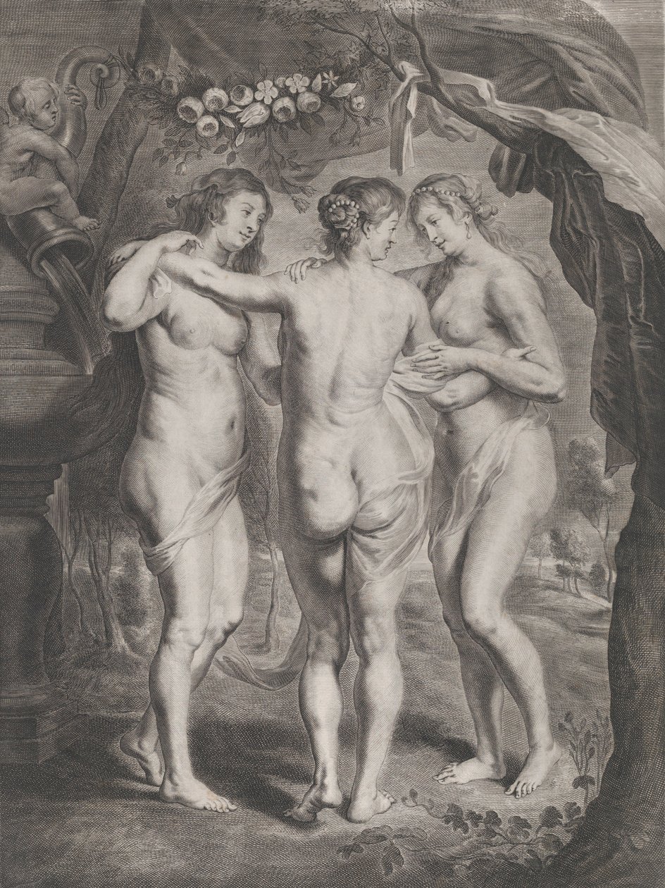 As Três Graças, c. 1630-45. de Pieter de Jode II