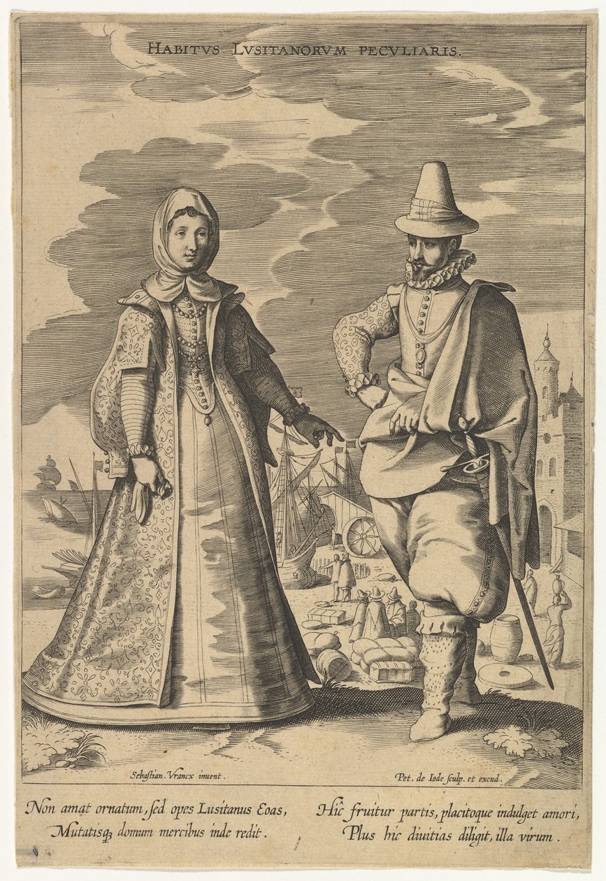Atitude pessoal dos portugueses, da moda das Diferentes Nações.nd de Pieter de Jode I