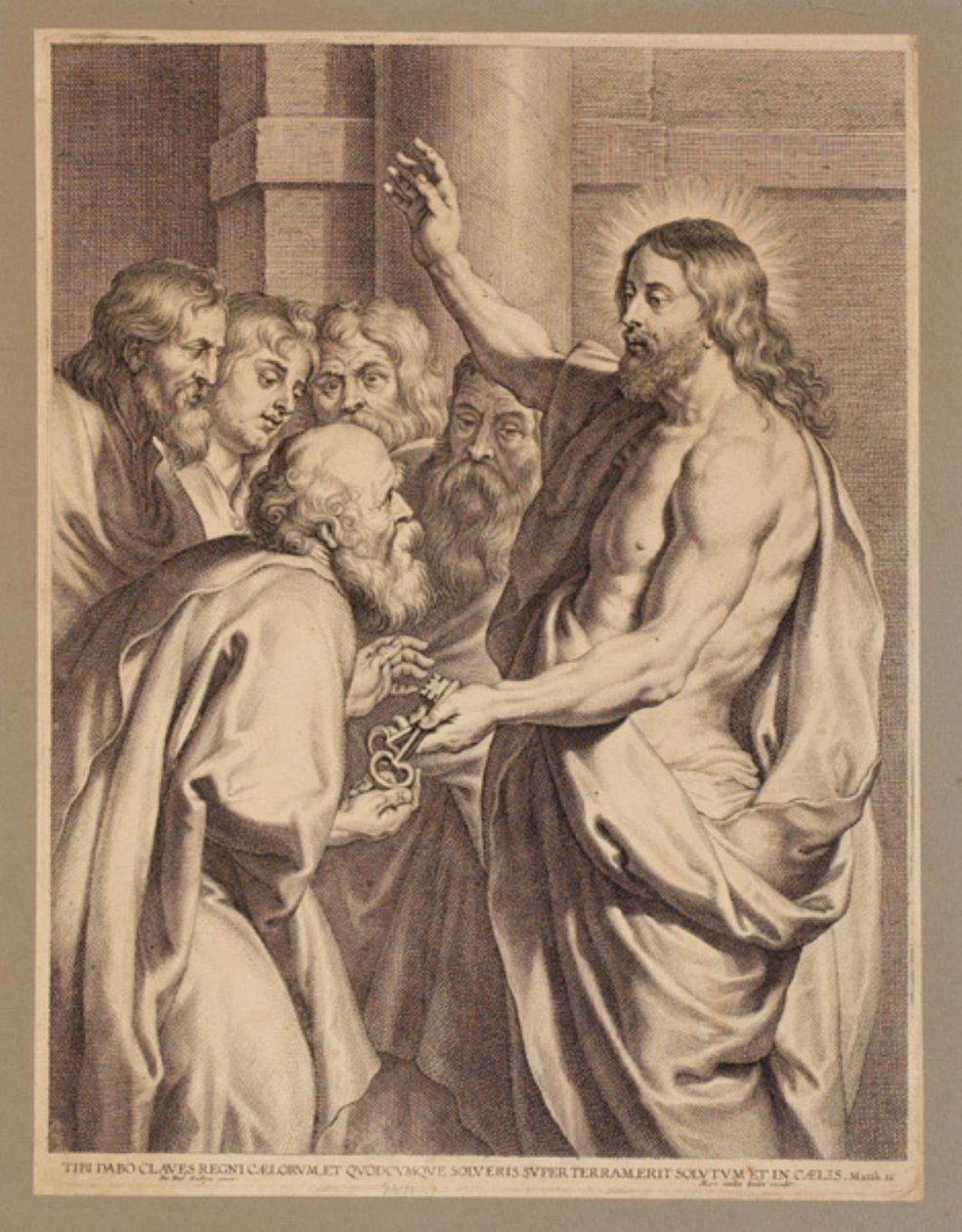 Cristo entrega as chaves a Pedro de Pieter de Jode I