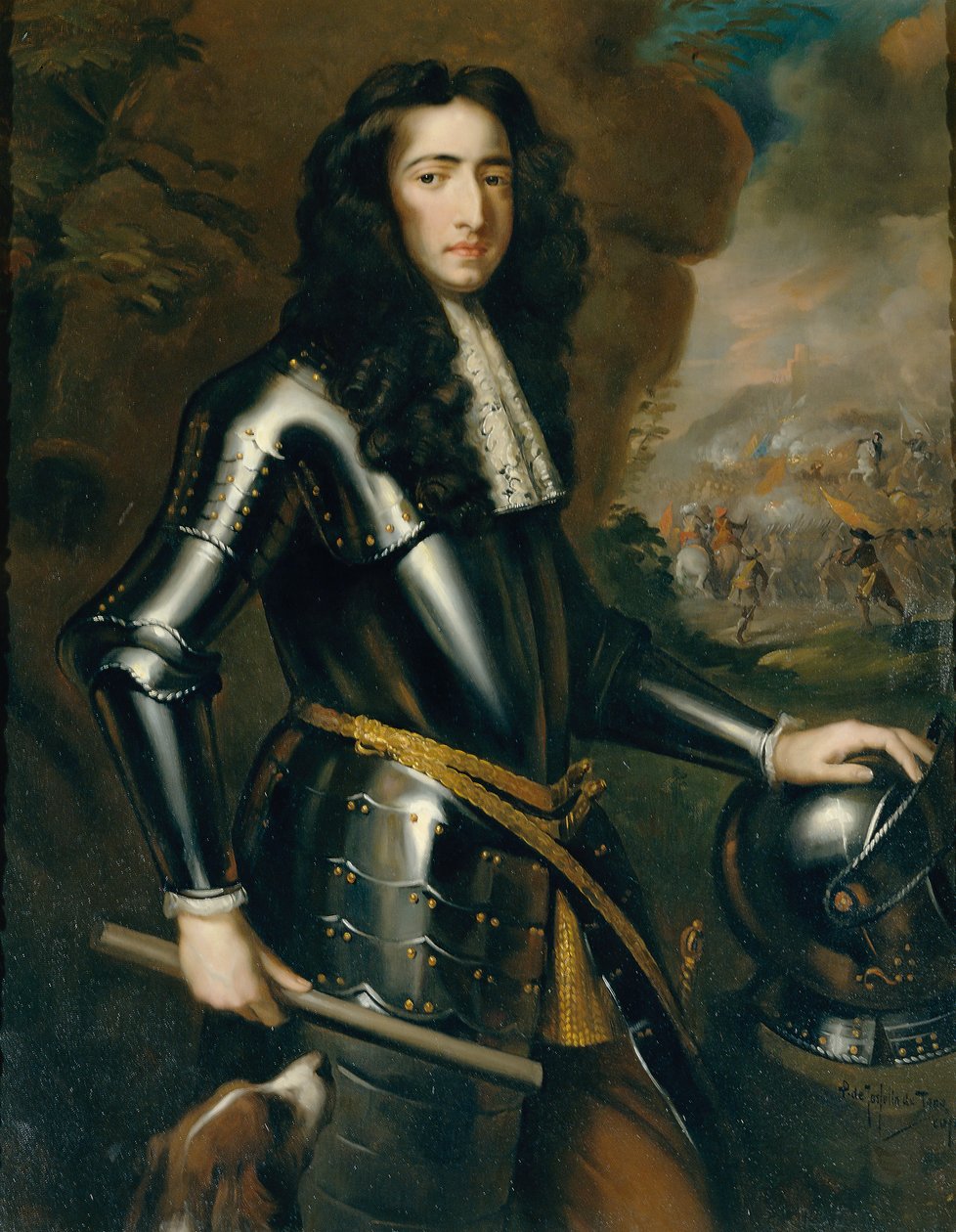 Jovem comandante de Pieter de Josselin
