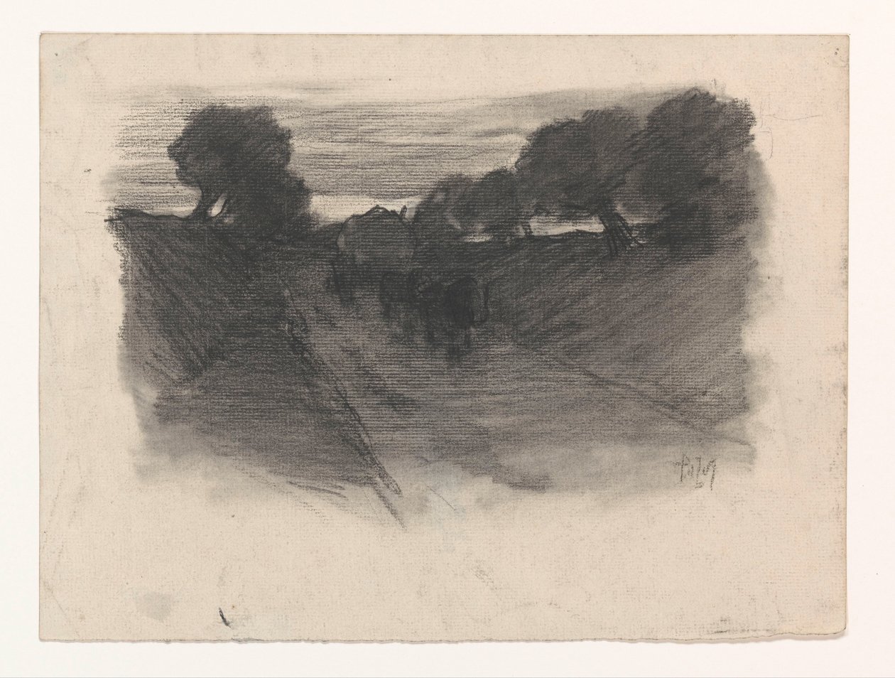 Estrada rural com vagão de feno de Pieter de Josselin