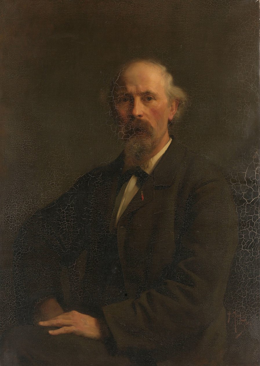 Retrato de Pieter Stortenbeker (1828-1898), pintor de Pieter de Josselin