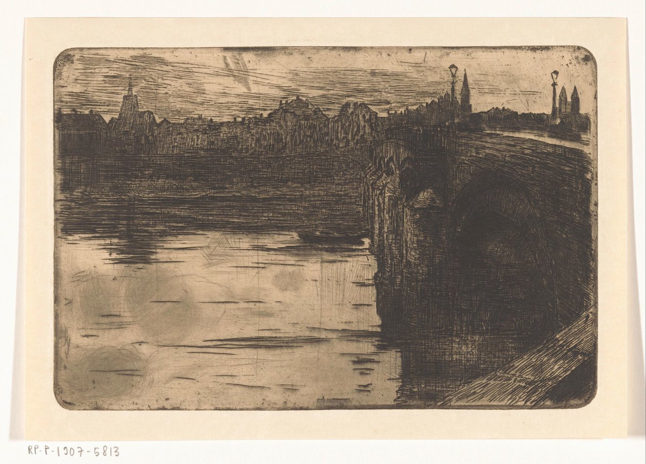 Ponte de São Servatius em Maastricht
Ponte sobre um rio de uma cidade de Pieter de Josselin